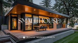 Modern Small House Organic Modern Interior Design Tips for Contemporary Houses and Small Gardens [upl. by Haliehs298]