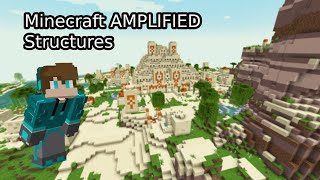 Minecraft AMPLIFIED Structures Ep 1 [upl. by Cerell]