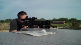 BCM 16quot Midlength AR15 with Surefire Suppressor shooting steel [upl. by Nivag]