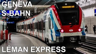 🇨🇭 Léman Express  Geneva SBahn  RER de Genève  Suburban Train System of Geneva 2022 4K [upl. by Israel]