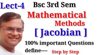 JACOBIANS  Jacobian Mathematical Methods [upl. by Nirrok904]