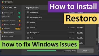 How to install Restoro on Windows amp How to scan and fix Windows issues [upl. by Larue950]