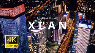 Xian China 🇨🇳 in 4K ULTRA HD 60FPS Video by Drone [upl. by Maddie]