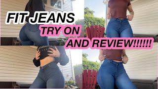 FIT JEANS TRY ON HAUL  REVIEW [upl. by Ronnholm]