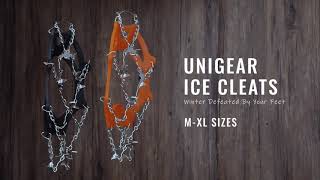 Unigear Traction Cleats Ice Snow Grips with 18 Spikes [upl. by Niknar]