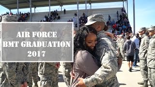 Air Force BMT Graduation Vlog  Part 1 [upl. by Nobell]