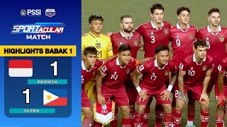 HIGHLIGHTS INDONESIA VS FILIPINA  LEG 1 KUALIFIKASI PIALA DUNIA 2026 [upl. by Aneek952]