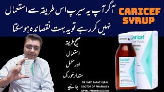 CARICEF Syrup Used for In Urdu  Cefixime Syrup Uses cefixime [upl. by Shulamith517]