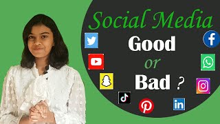 Is Social Media Good or Bad   Advantages and Disadvantages of Social media  Adrija Biswas [upl. by Ingelbert542]