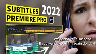 How to add Subtitles in Premiere Pro 2022  KaiCreative [upl. by Freddi222]