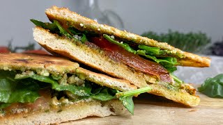 Pesto Tomato Sandwich [upl. by Aniar]