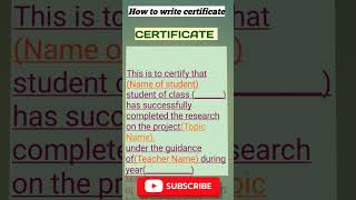 How to Write certificate MDP Project [upl. by Eveineg843]