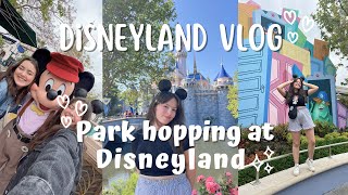 Disneyland vlog  park hopping disneyland resort ☆ [upl. by Quillan]