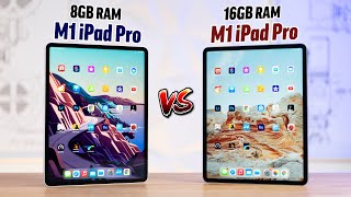 8GB vs 16GB M1 iPad Pro  Multitasking RAM STRESS Test [upl. by Godart]