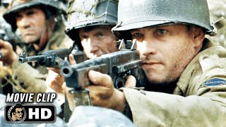 Germans Arrive At The Bridge Scene  SAVING PRIVATE RYAN 1998 Movie CLIP HD [upl. by Emiaj476]