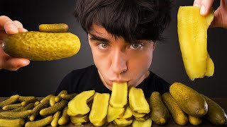 PICKLE PARTY Eating Sounds BIG Crunch  McBang ASMR [upl. by Etiam735]