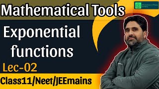 Mathematical Tools physics class 11LEC02 exponential functionsNeetJEEmains [upl. by Iadam556]