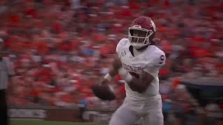 Sooners QB Hawkins first true freshman to start for OU in Red River Rivalry [upl. by Shandy393]