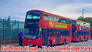 Full Route Visual  London Bus Route 79  Edgware to Stonebridge Park Station  VH45183 LJ16EWE [upl. by Emoreg]