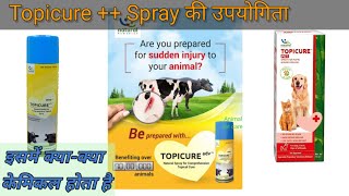 TOPICURE SprayTopicure plusNatural remediesMaggot woundघाव में कीड़ेटॉपीक्योर100 ml animal [upl. by Howund]