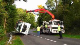 ACCIDENT CAMION à CULAN [upl. by Sivle]