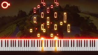 Minecraft  Aria Math  Piano Tutorial [upl. by Neelhtakyram916]