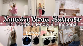 NEW DIY BUDGET FRIENDLY LAUNDRY ROOM MAKEOVER  TIFFANI BEASTON HOMEMAKING 2024 [upl. by Anived]