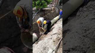 Instalación de Tubería Pluvial de 20quot [upl. by Eisak]