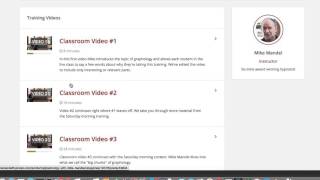 Graphology with Mike Mandel  Online Course Walk Through [upl. by Quincy]