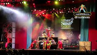 Swing Latino Grupos Cabaret Élite  Finales del XIII Festival MundialdeSalsa Cali 2018 [upl. by Lucretia]