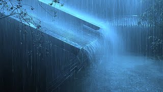 You Will Go to Sleep Within 3 Minutes with Heavy Rain amp Thunderstorm Sounds on a Metal Roof at Night [upl. by Kcerred]