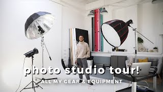 Photography Studio amp Gear Tour  Infinity Cove  Cyclorama Wall Studio [upl. by Ecertap308]