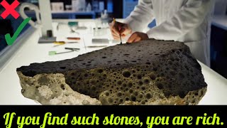 how to identify meteorite stone at home quotinformation about meteoritequot [upl. by Eresed1]