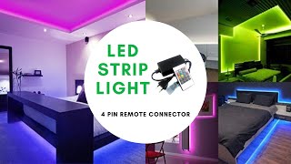 How to install 4 pin LED STRIP LIGHT [upl. by Ternan]