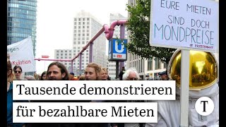 „Wir enteignen euch alle“  Demo gegen zu hohe Mieten in Berlin  Mietenwahsinn Mietendeckel [upl. by Berliner]