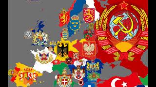 Europe national coats of arms in the last 200 years [upl. by Aennaej]