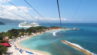 Labadee Haiti Dragons Breath Zip Line  Royal Caribbean  Navigator of the Seas [upl. by Haldeman915]