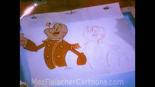 Popular Science  35mm  Fleischer Studios Behind The Scenes  1938  Max Fleischer Popeye Cartoon [upl. by Akemhs]