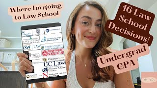 My 16 Law School Decisions  Undergrad Stats  Where Im Going To Law School [upl. by Stiles624]