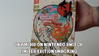 Okami HD on Nintendo Switch Japanese Limited Edition  Unboxing [upl. by Iroj815]