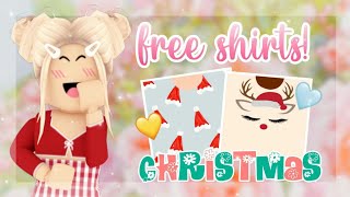 FREE CHRISTMAS SHIRTS  OUTFIT  Roblox [upl. by Aeriela]