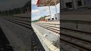 Extremely beautiful Chakaria Harbang railway station 😱 shorts coxsbazar railway train [upl. by Zales]