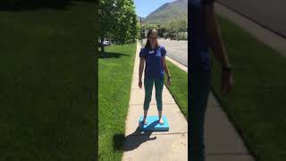 Try This Exercise with the Airex Balance Pad to Control Weight Shifting [upl. by Mllly]