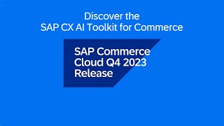 SAP Commerce Cloud Q4 23 Release [upl. by Blatman886]