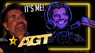 Simon Cowell in SPACE OutOfThisWorld Audition Gets the Golden Buzzer on Americas Got Talent [upl. by Trawets623]