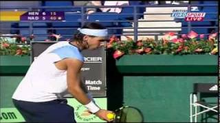 Nadal vs Henman ATP Dubai 2006 quarterfinal 58 [upl. by Craddock808]