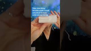 Full body cleanse Reiki Asmr selenite crystal healing shorts [upl. by Aldred]