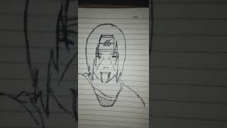 Itachi Death Drawing 😭 itachi itachiuchiha [upl. by Valonia]