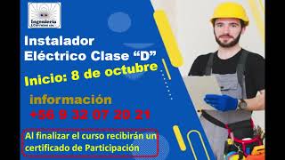 Curso online Instalador Eléctrico clase D [upl. by Quinby]