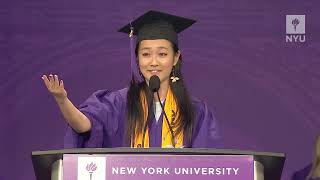 NYUs 20202021 Commencement Student Speaker Amy Dong [upl. by Naujd170]